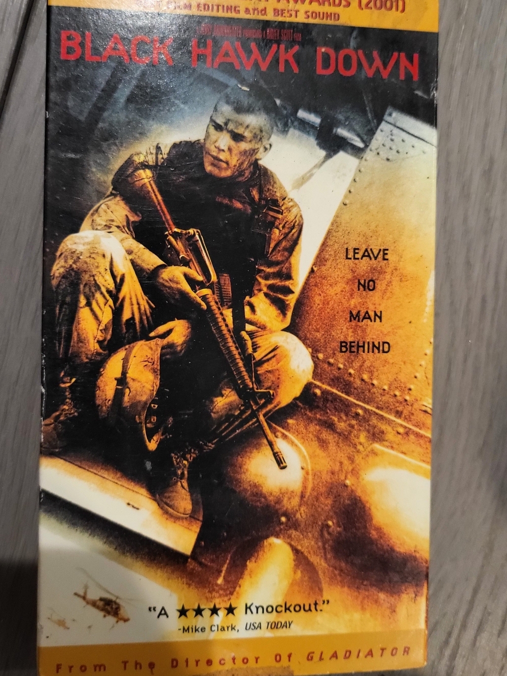Black Hawk Down VHS Vintage Blockbuster Rental Ridley Scott